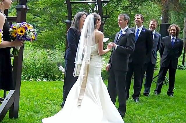 Andrea and Bob shared fun and playful vows at their beautiful Wedding at Bridal Veil Lakes in Corbett, Oregon surrounded by all of their family and friends on June 14th, 2014!