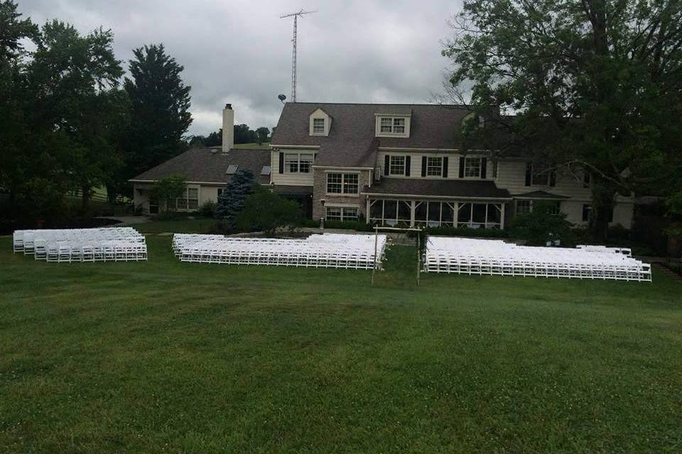 WHITE RESIN PADDED CHAIRS