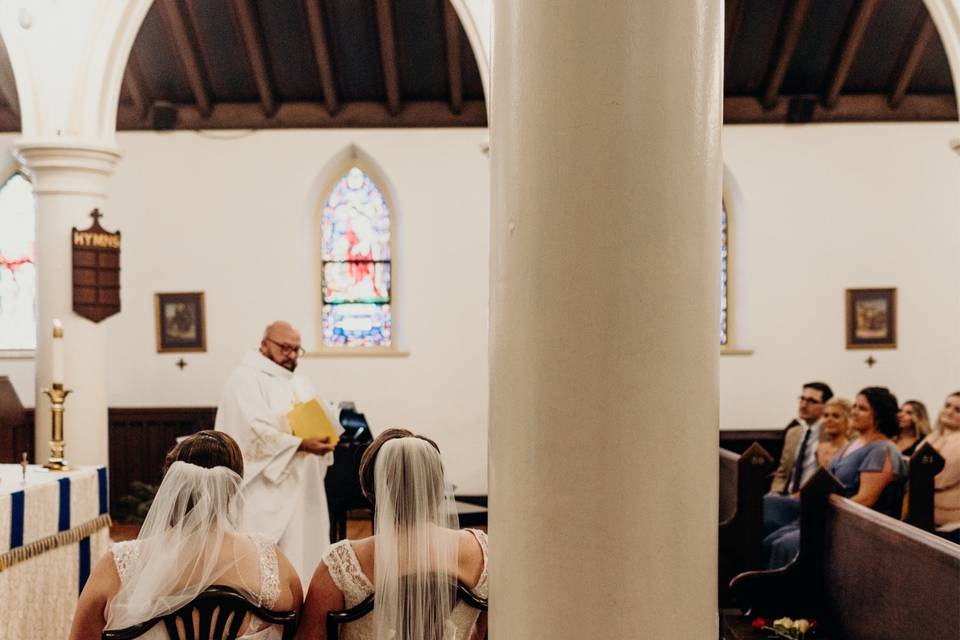 Fr. Al at K&C's wedding