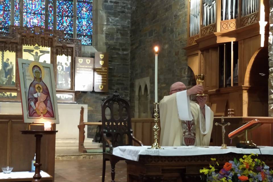 Fr. Al says Mass