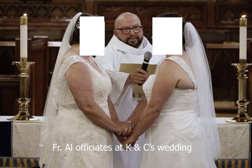 Fr Al at K&C's wedding