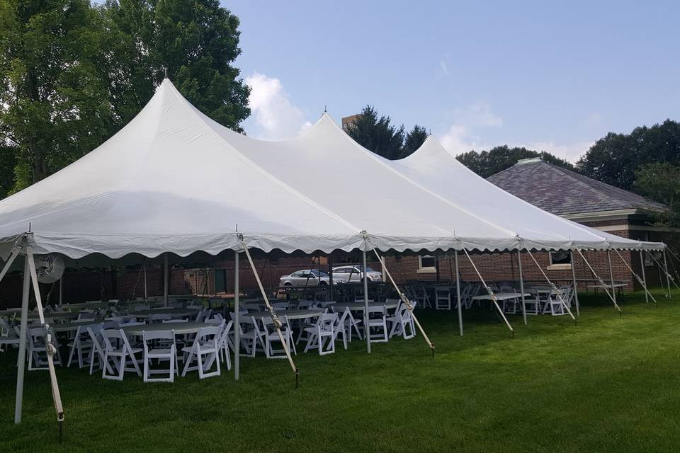 Great outdoor event set up