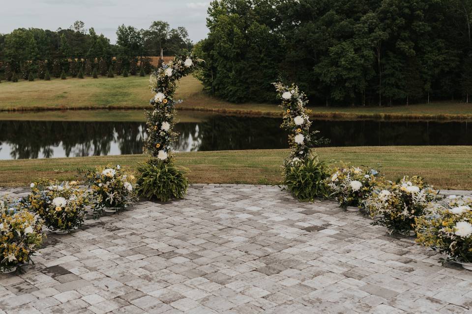 Patio Wedding Ceremony