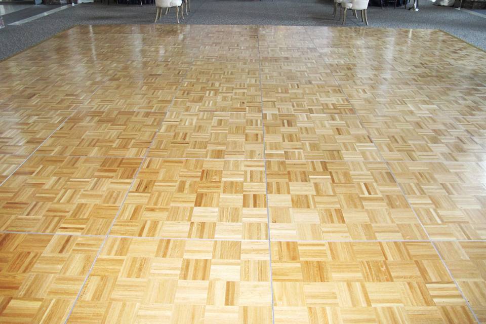 Oak dance floor