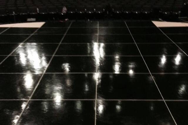 Black dance floor