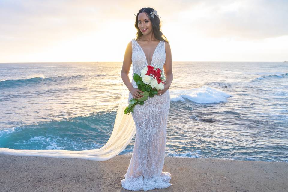 Bride Bouquet & Beach