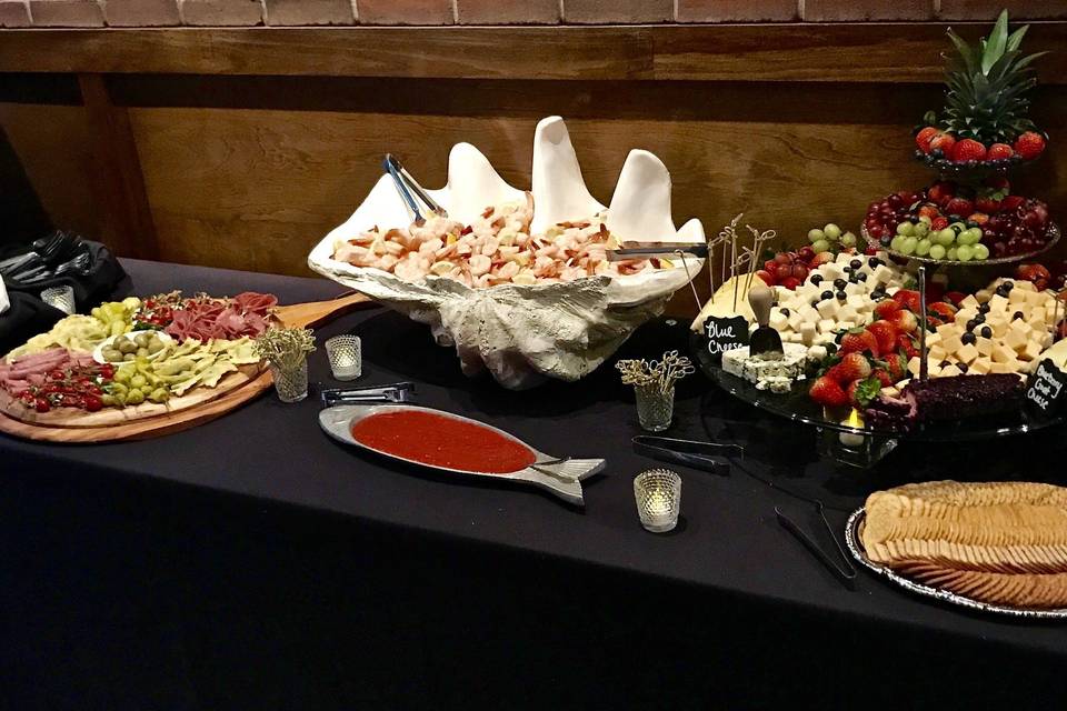 Holiday party buffet