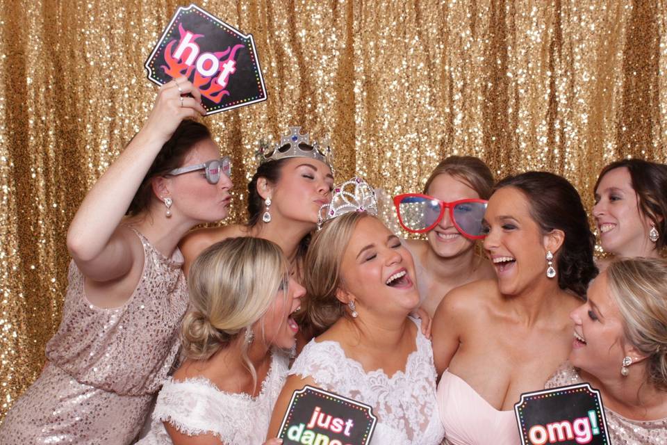 Wedding photo booth fun