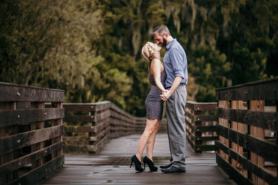 Moody engagement session