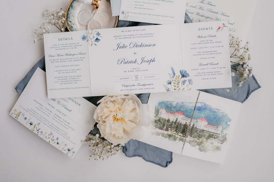 Venue painting gate card