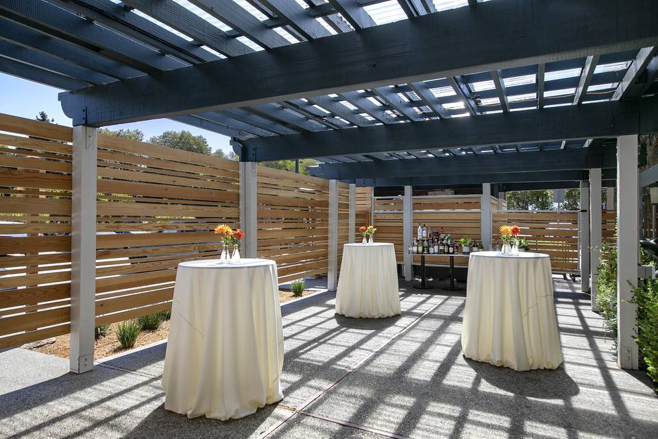 Attached outdoor patio