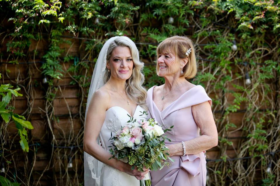 Bride and mother