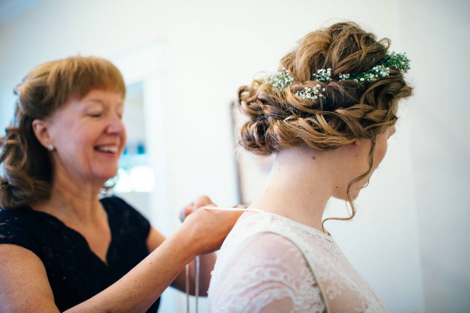 Baby's breath updo