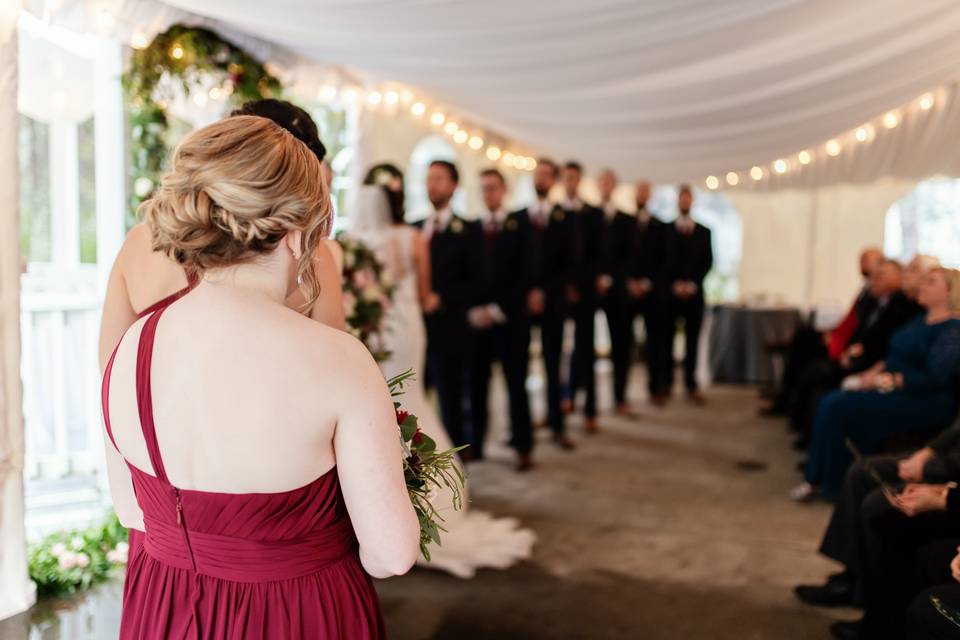 Updo bridesmaids