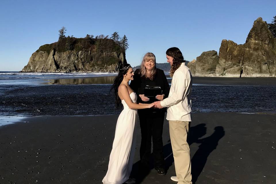 A cold day at Ruby Beach