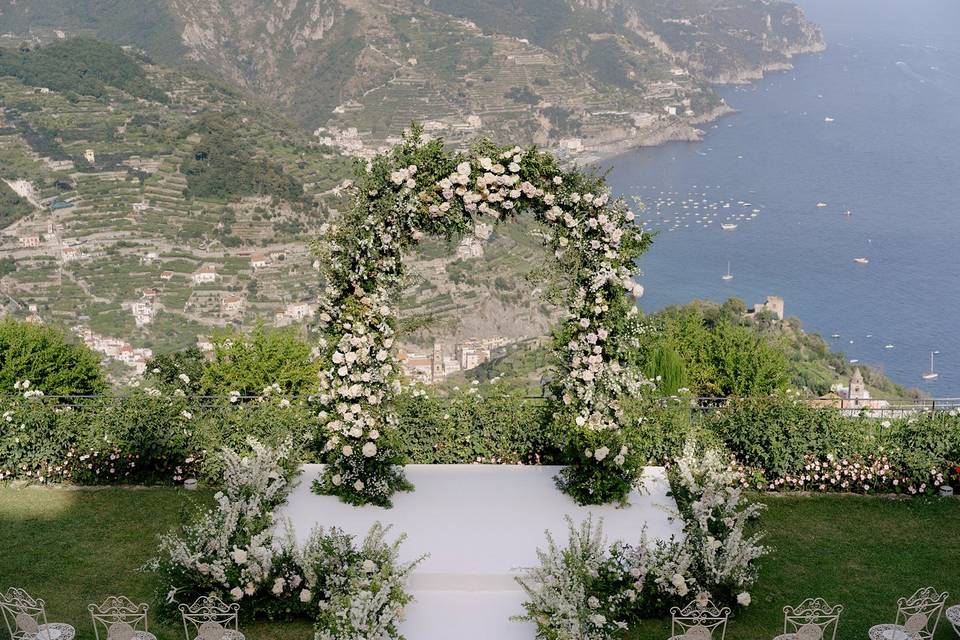Amalfi wedding tablescape