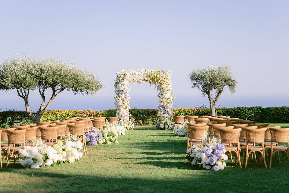 Wedding ceremony in Ravello