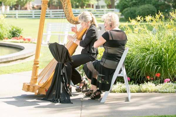 Harp & Flute Outdoor Ceremony