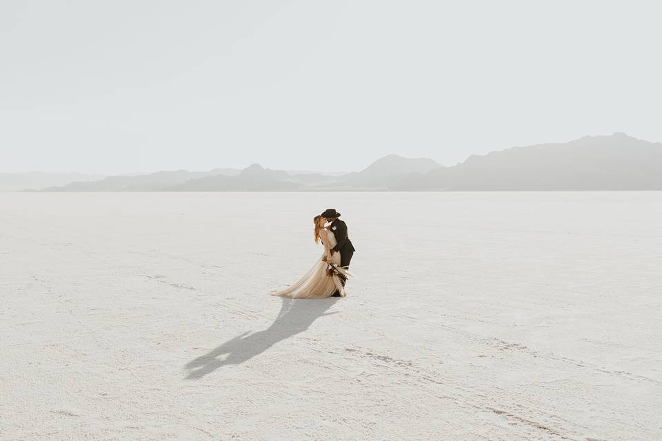 Salt Flats, Utah Elopement