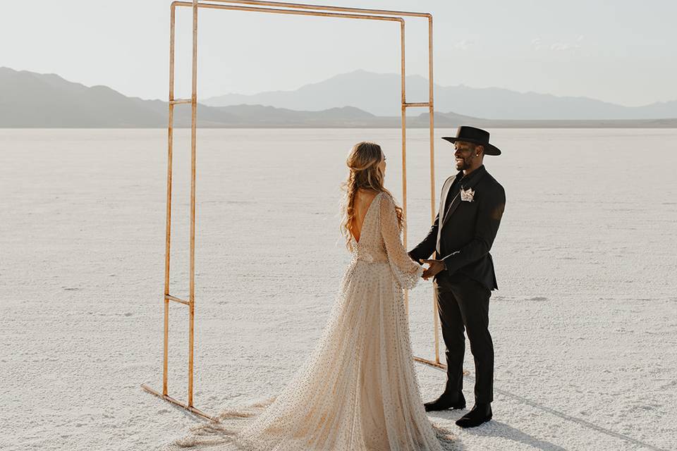 Salt Flats, Utah Elopement