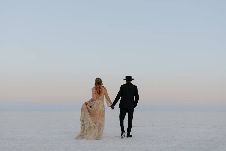 Salt Flats, Utah Elopement