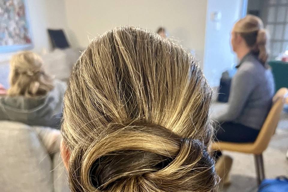 Bun updo