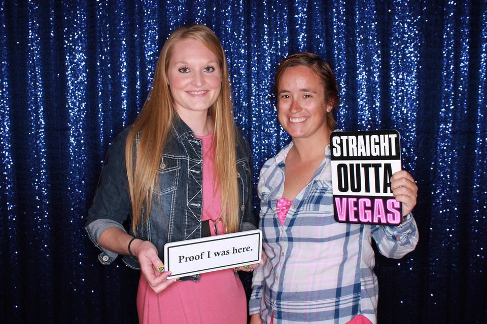 Awesome blue sequin backdrop