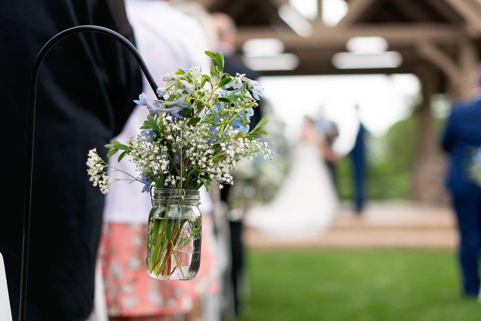 Hanging Mason Jars