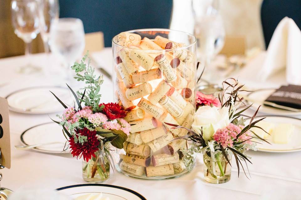 Cork Candle and Centerpiece