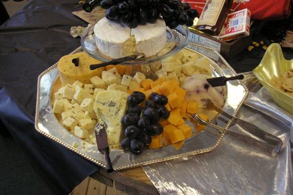 Cheese and fruit plate