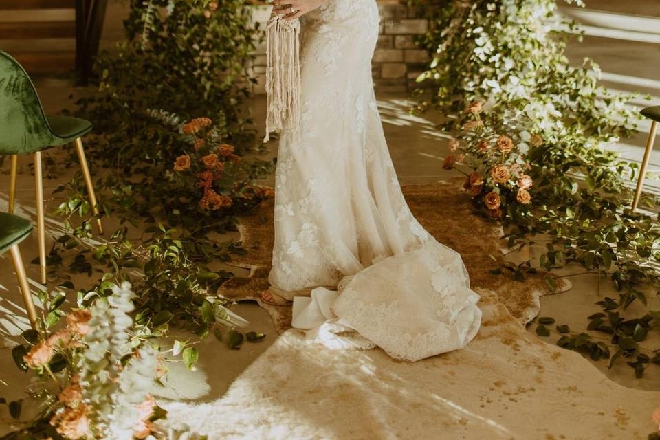 Boho themed wedding