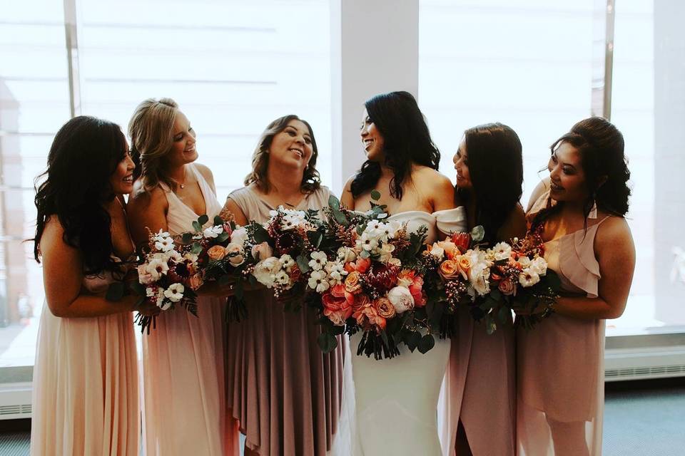 Mylee's bridesmaids