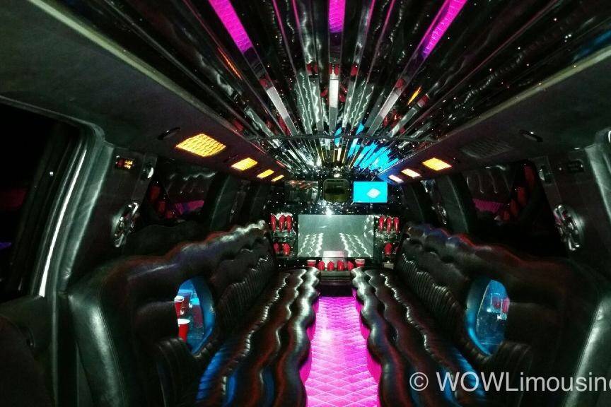 The interior resembles the ultimate in glamour!  From lights, to music and sound - experience the 3000 Watt thumping sound system with Iphone / Ipod / Android hookups so you can be your own DJ of the party!