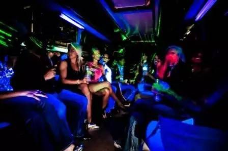 And you thought this Coach Limo Party Bus was small.  Enjoy the comfort and style and take your celebration to the next level!