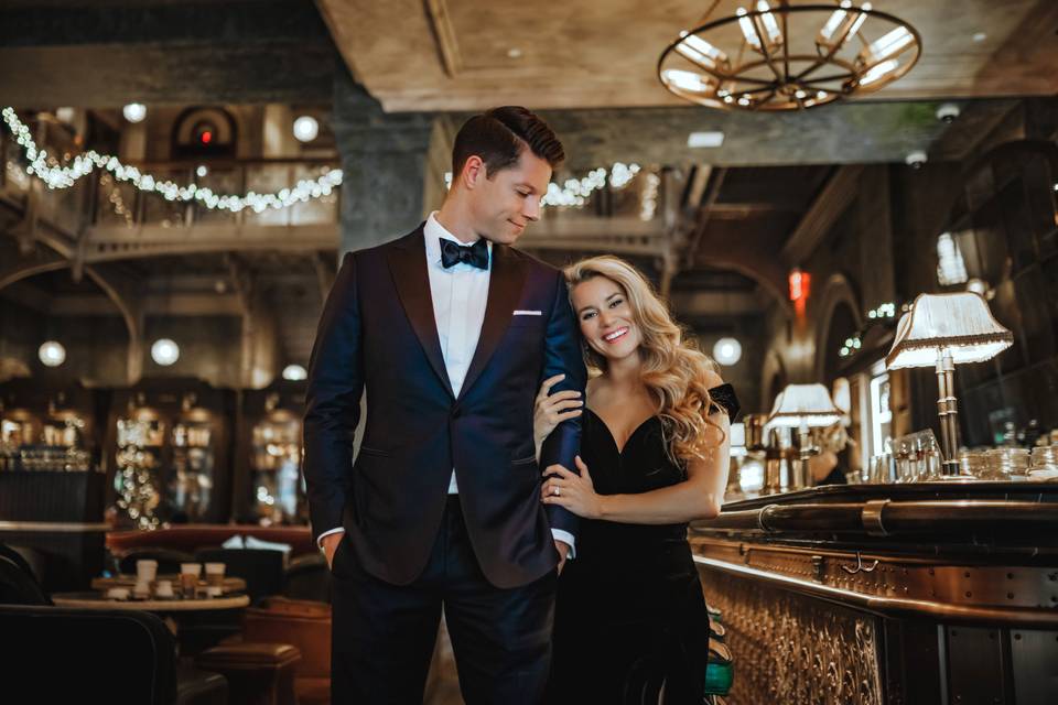 BALANI Custom Navy Tuxedo