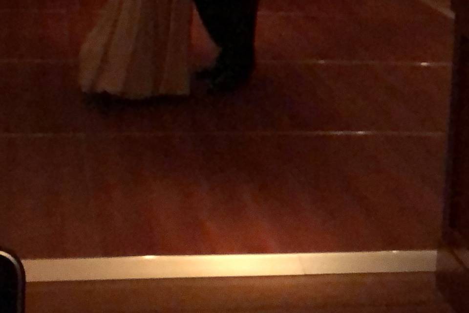 A dancing Bride and Groom
