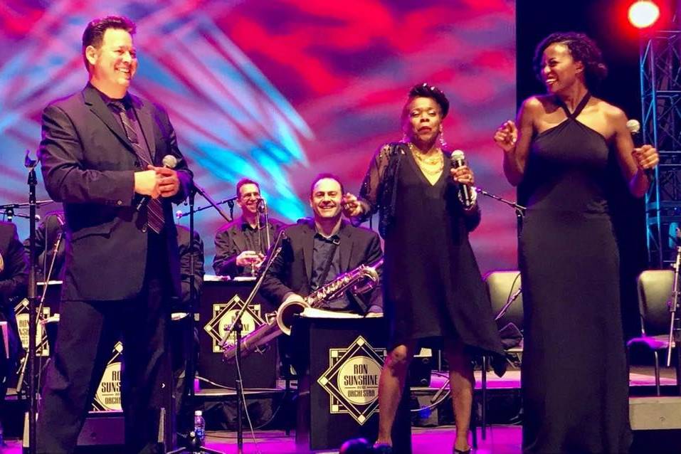 Singers on stage