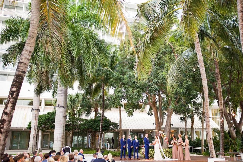 Tropical ceremony venue