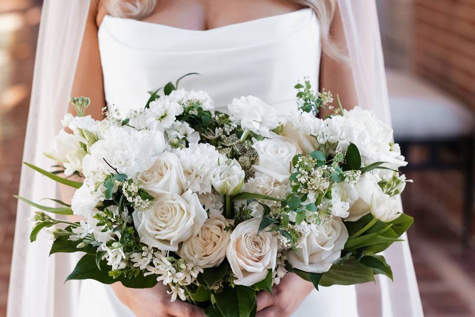 A moment for the bouquet.