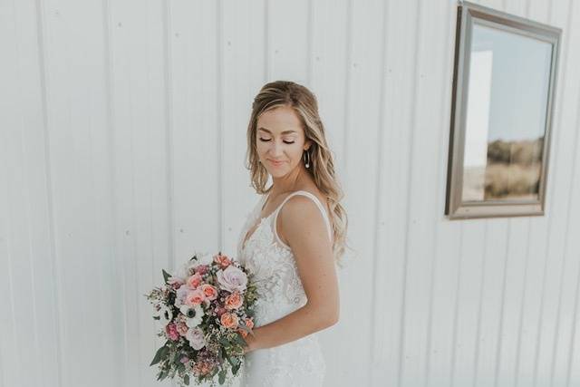 Loving her hair and makeup