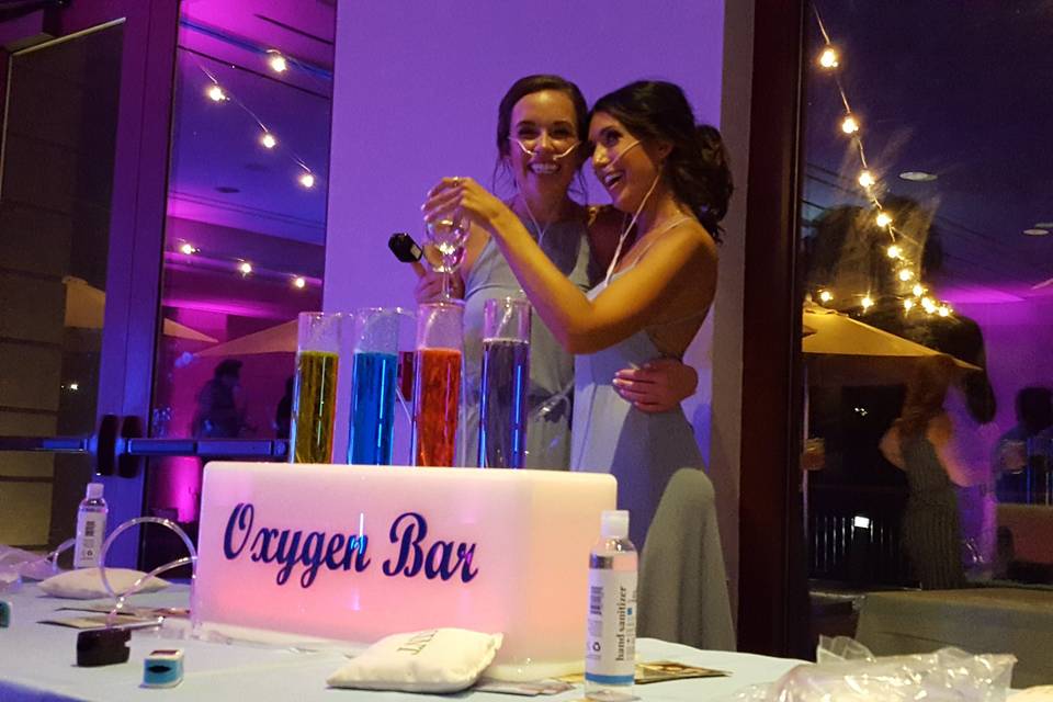 Using the oxygen bar