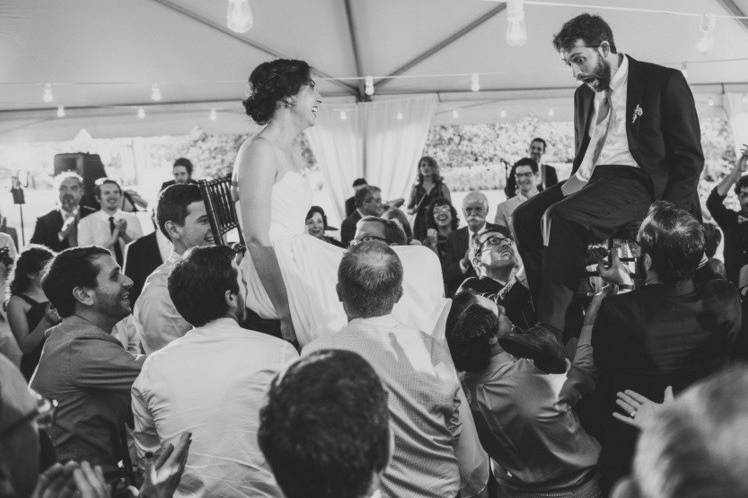 Bride and Groom at Reception