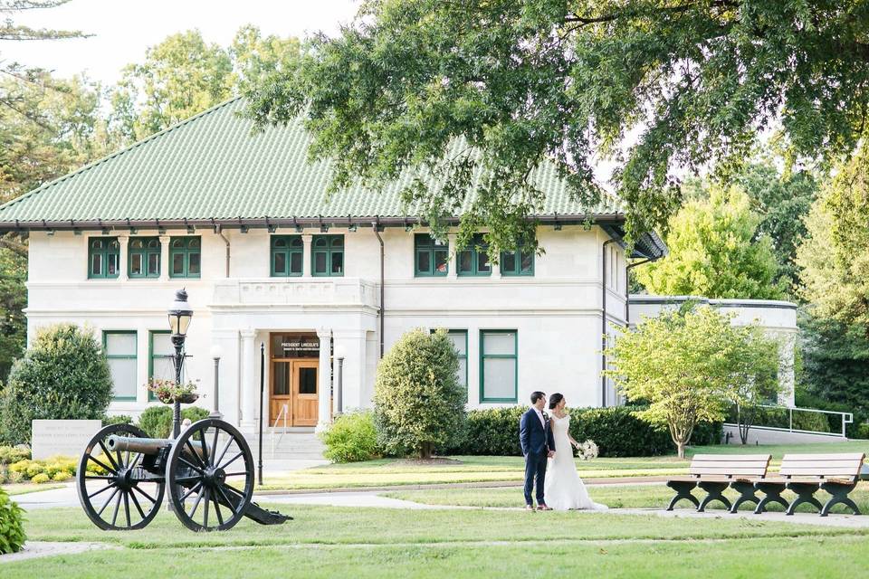 Couple and the Visitor Center