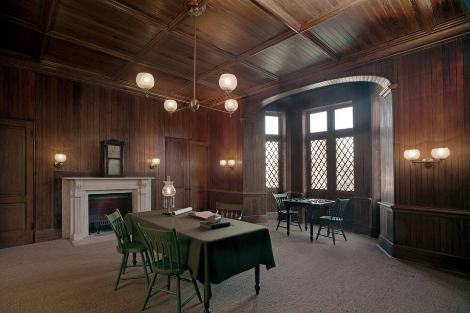 Cottage Interior: The Library