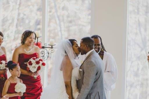 Couple kissing