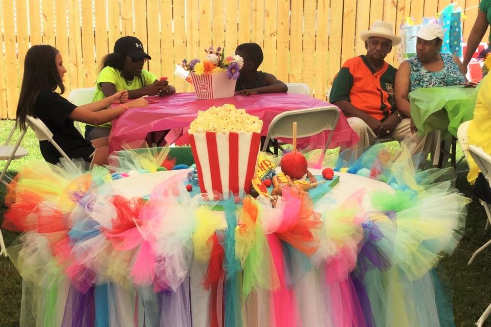 Carnival themed tutu skirt made by Beautiful Creations
