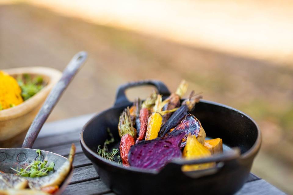 Roasted root vegetables