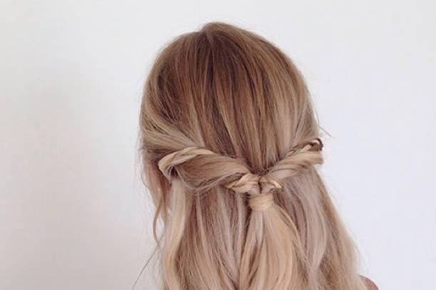 Elegant half-up do