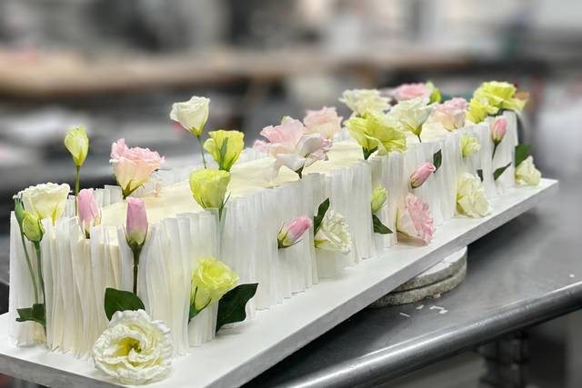 Silk Flower Table Runner