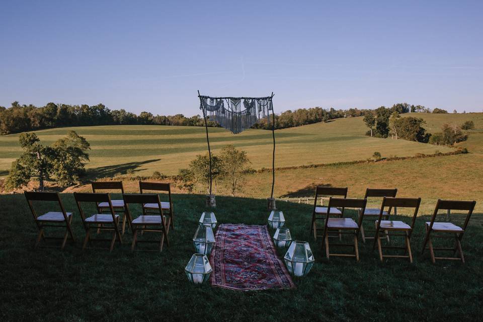 Boho ceremony